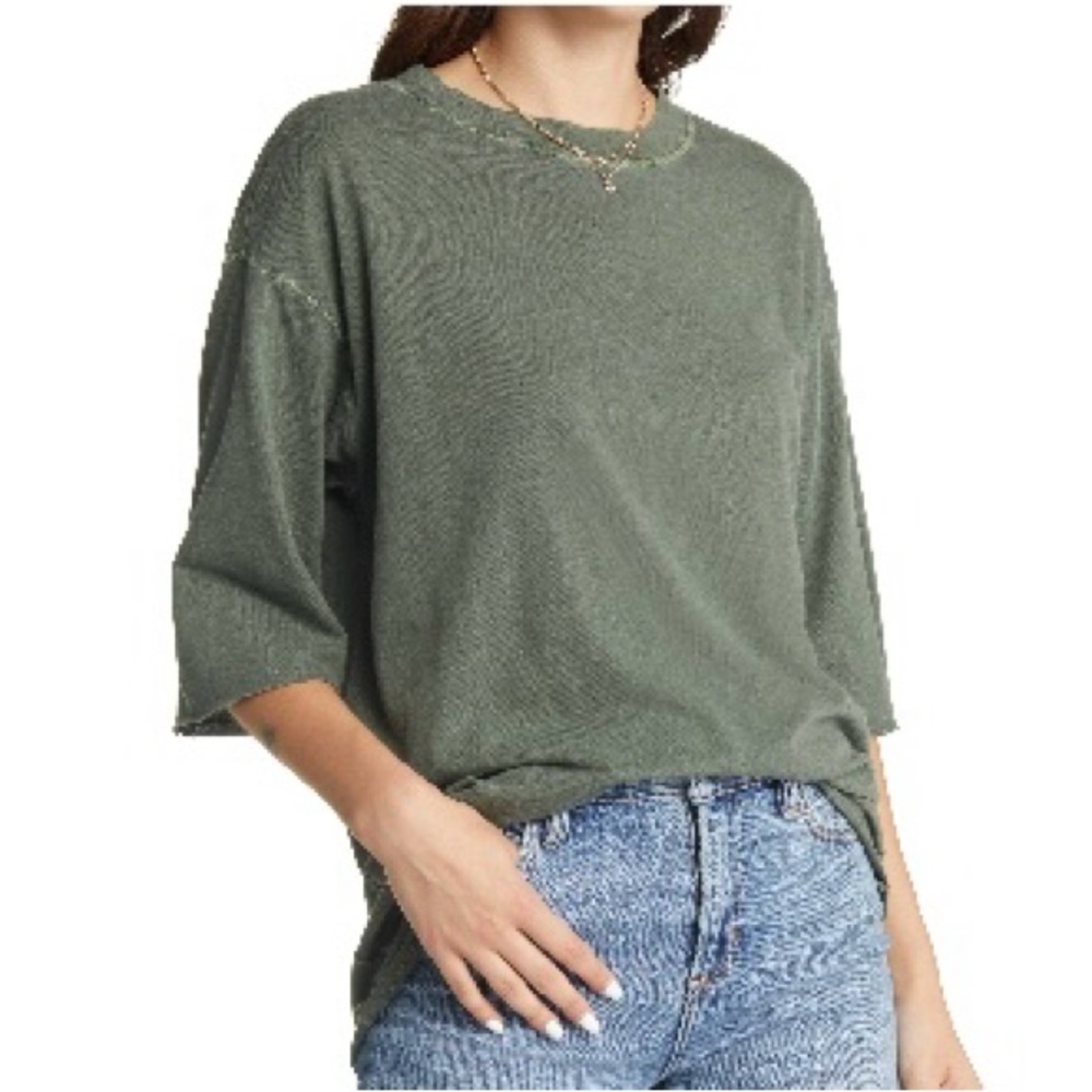 NWT Treasure and Bond Oversize Organic Cotton Blend  T-Shirt, Small